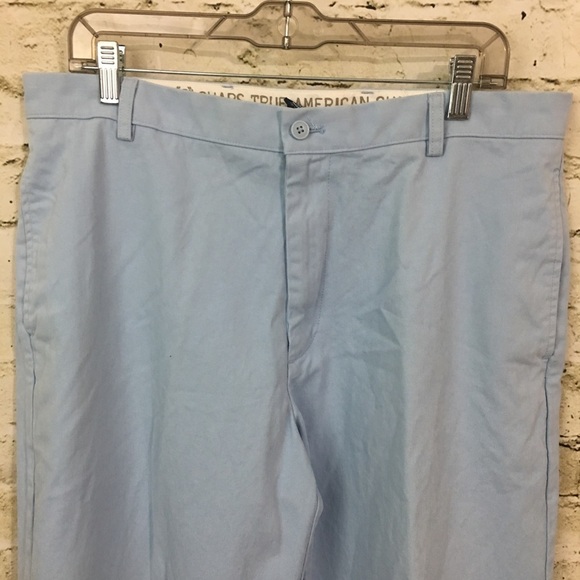 Chaps Blue True American Chino Pants - Picture 2 of 6